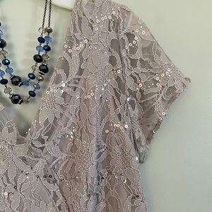 Beautiful sparkling grey/silver dress